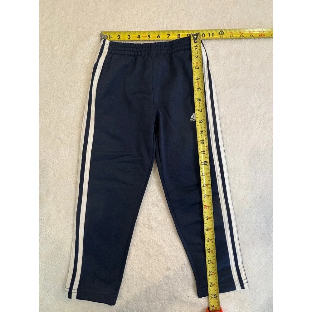 Adidas Kids Navy Blue‎ 3-Stripe Track Pants Joggers Size 5 Activewear
